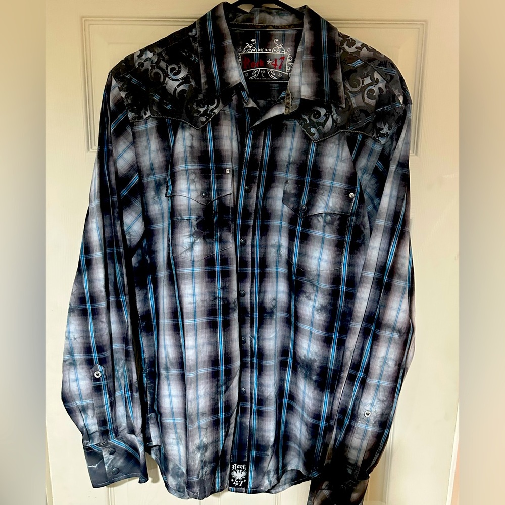 Wrangler Rock 47 Pearl Snap Western Shirt